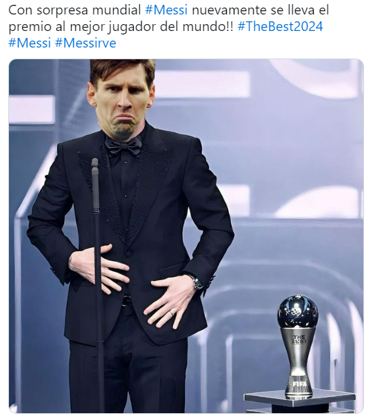 Los memes que dejó la premiación de Lionel Messi en The Best Futuro Chile