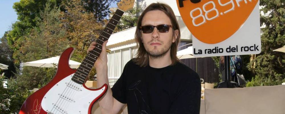 steven wilson guitarra autografiada