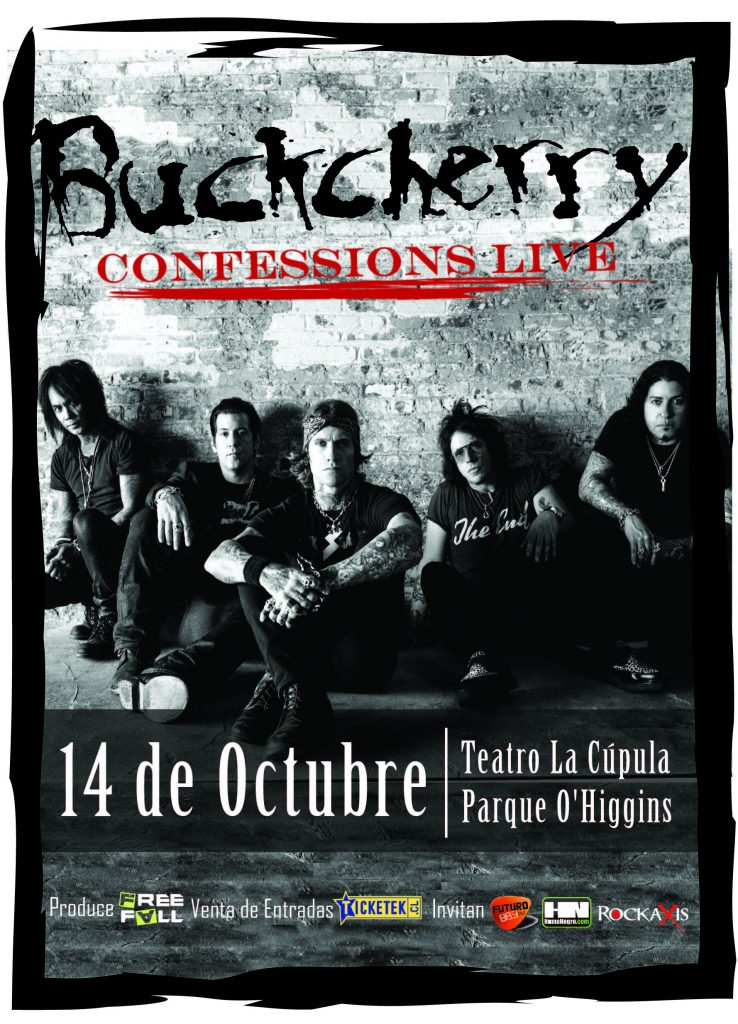 buckherry chile 2013 afiche