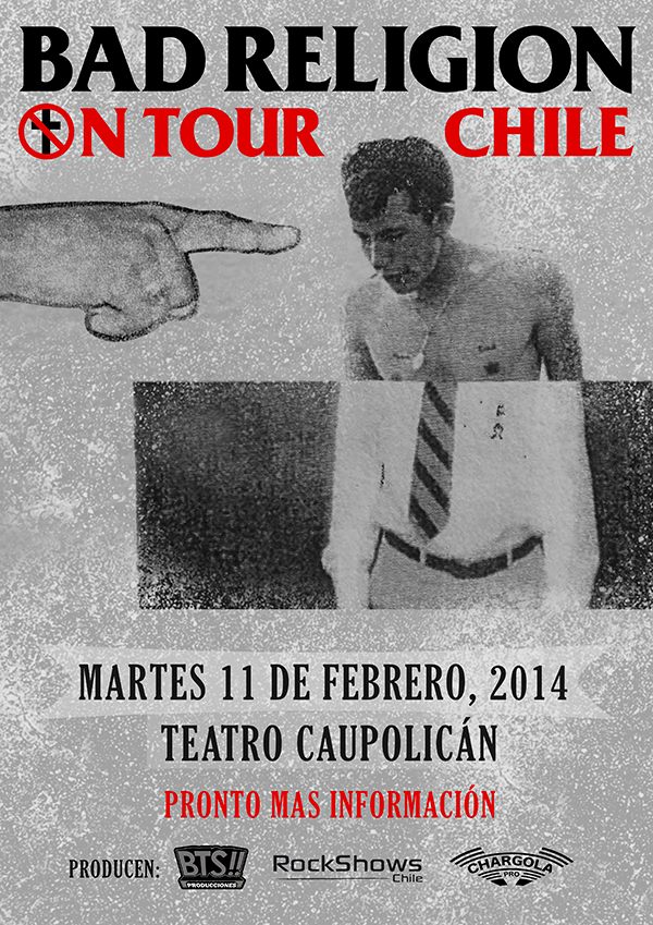 bad religion afiche chile 2014