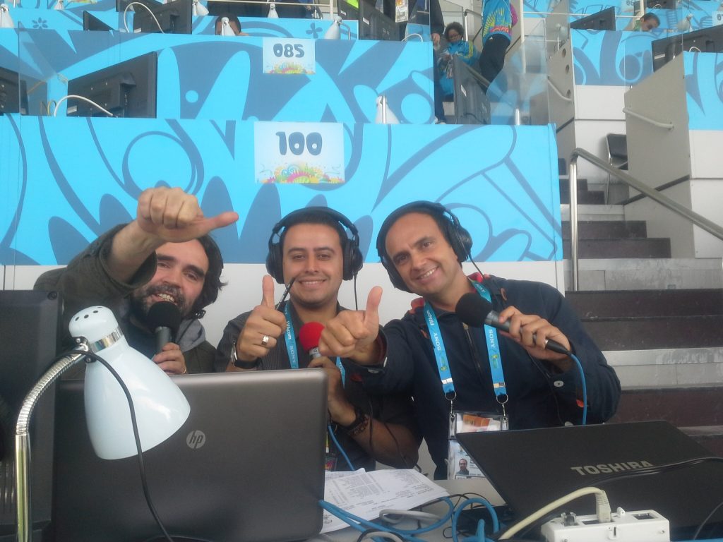 Junto al Trovador y Sepúlveda previo a la derrota con Holanda en Sao Paulo