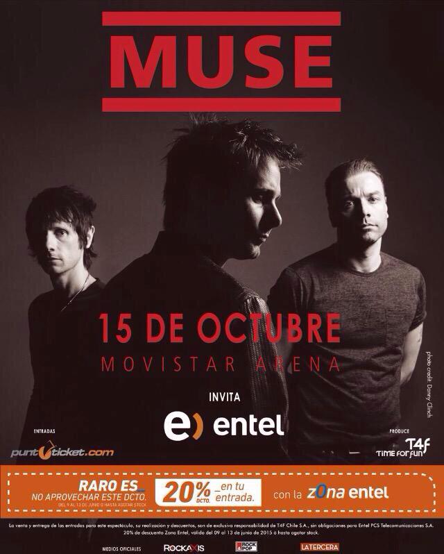 muse chile 2015 afiche