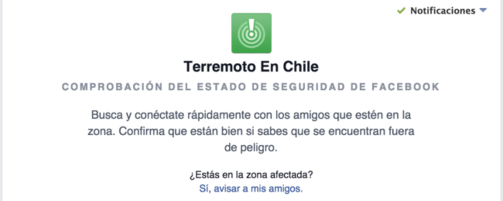 facebook terremoto web