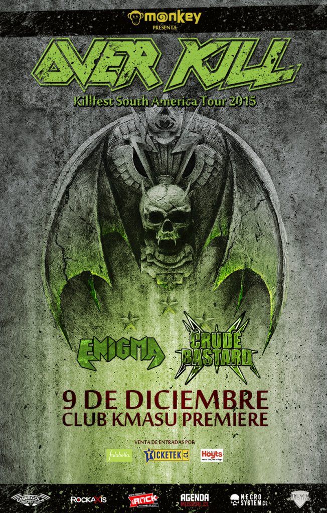 overkill chile 2015 afiche