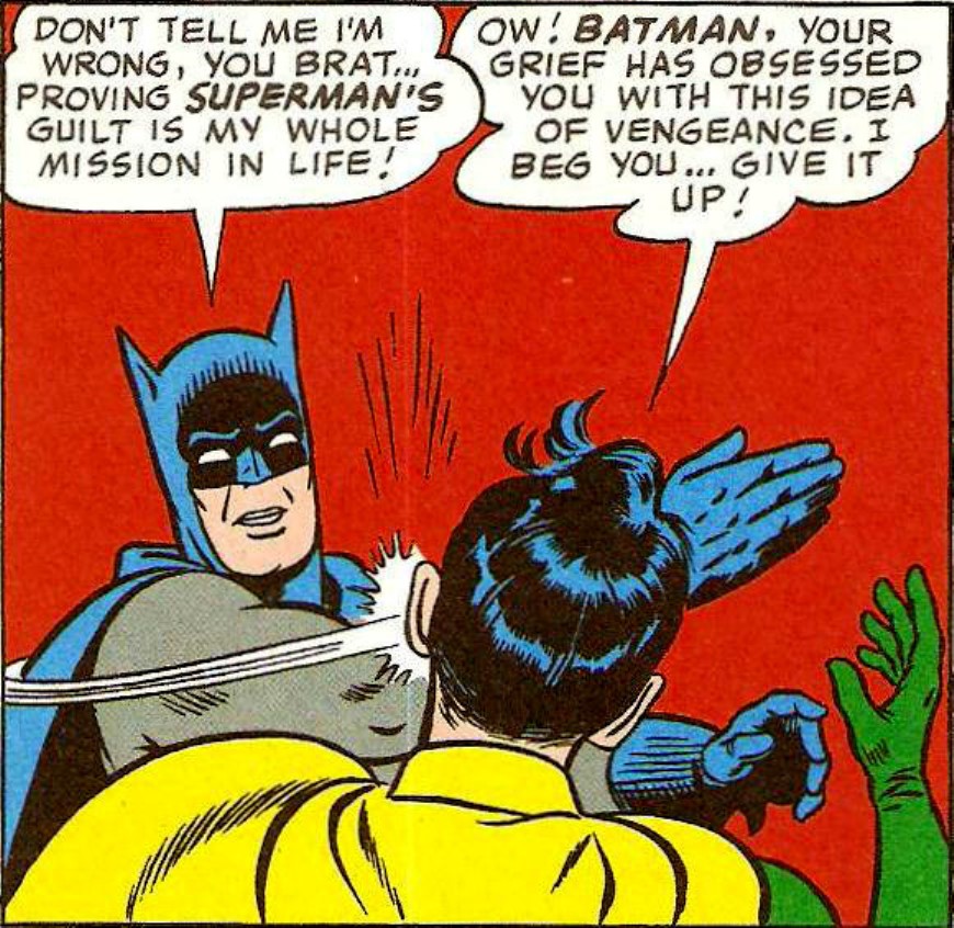 Comic donde Batman cachetea a Robin cumple 50 años — Futuro Chile