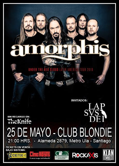 amorphis chile 2016 afiche