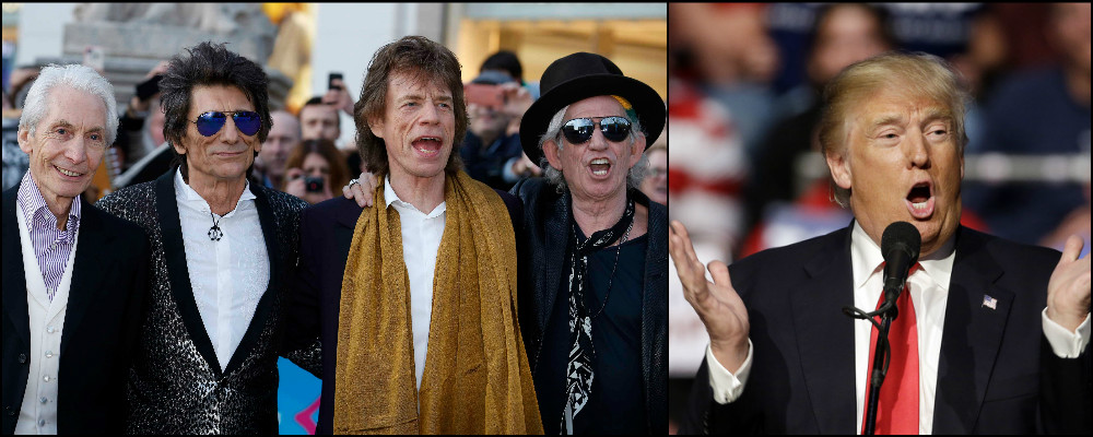 rolling stones donald trump web