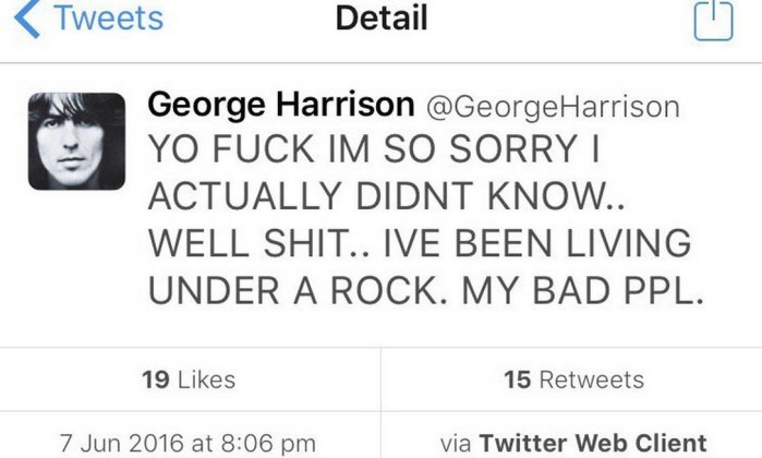 george harrison hack