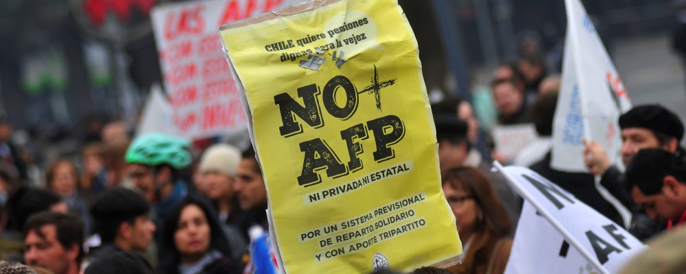 Marcha No mas AFP