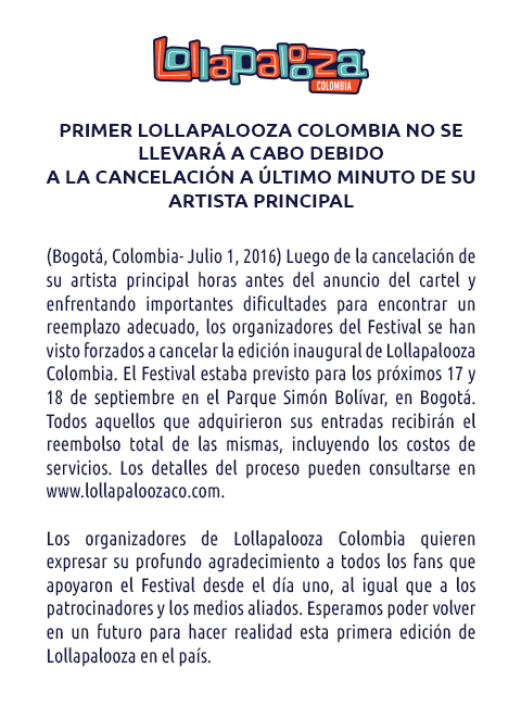 lolla colombia comunicado