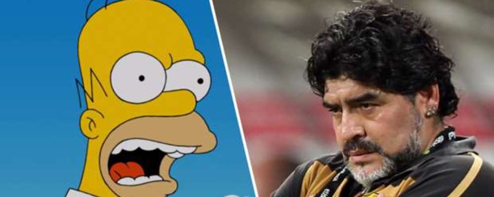 maradona homero simpson web