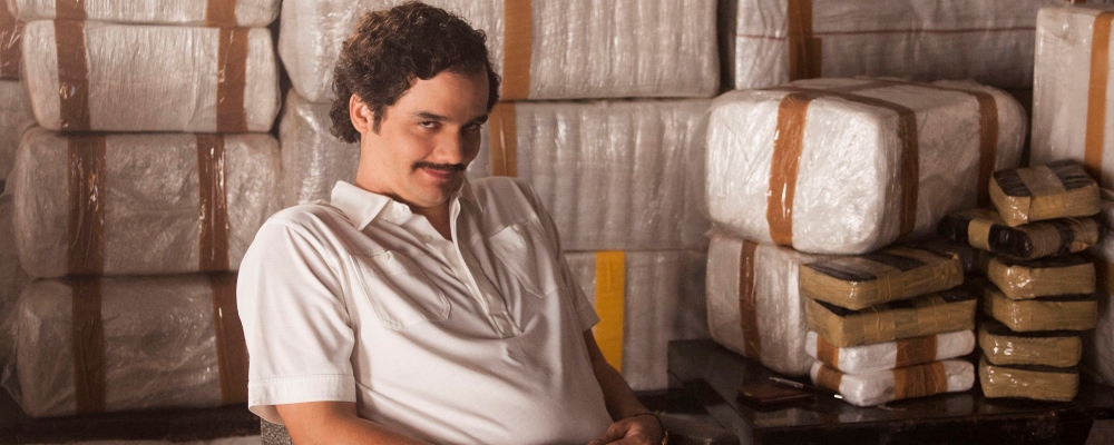 TV STILL -- DO NOT PURGE -- NARCOS S01E06 " Eplosivos" -- Narcos - Season 1 - Producion Stills 02 Wagner Moura as Pablo Escobar in the Netflix Original Series "Narcos." Photo credit: Daniel Daza/Netflix