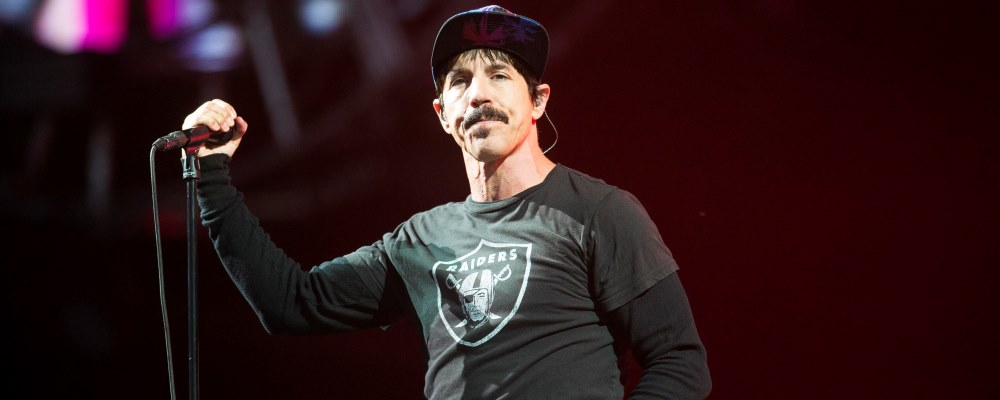 Anthony Kiedis of the Red Hot Chili Peppers performs on Day 3 of the T in the Park festival at Strathallan Castle on July10, 2016 in Perth, Scotland. (Photo by Ross gilmore)