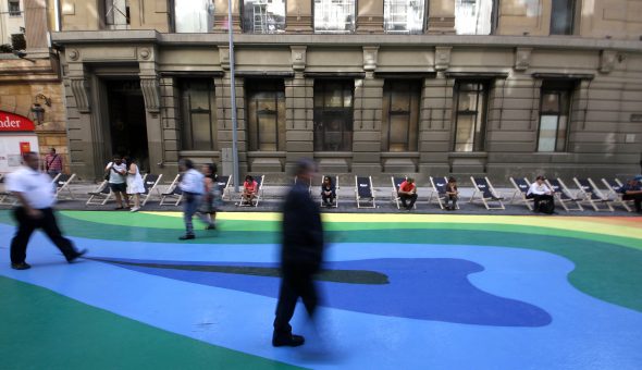 Calle Bandera se transforma en un paseo peatonal y artístico