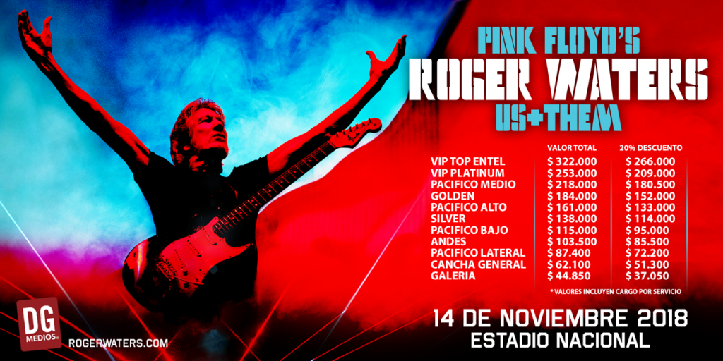 Comenzó venta de entradas para el regreso de Roger Waters a Chile