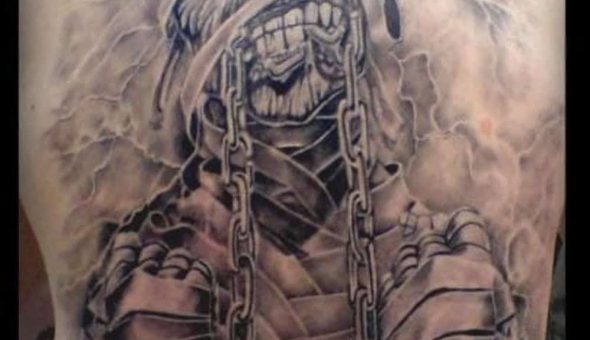 20 tatuajes brutales inspirados en «Eddie» de Iron Maiden