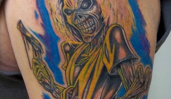 20 tatuajes brutales inspirados en «Eddie» de Iron Maiden