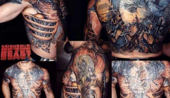 20 tatuajes brutales inspirados en «Eddie» de Iron Maiden