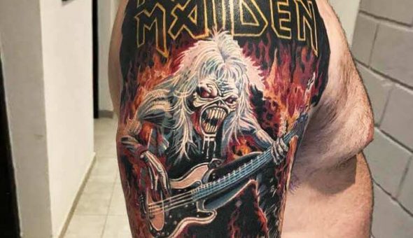 20 tatuajes brutales inspirados en «Eddie» de Iron Maiden