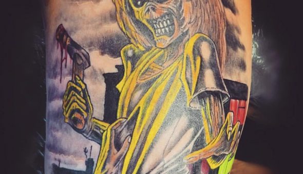 20 tatuajes brutales inspirados en «Eddie» de Iron Maiden