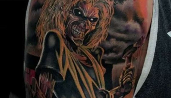 20 tatuajes brutales inspirados en «Eddie» de Iron Maiden