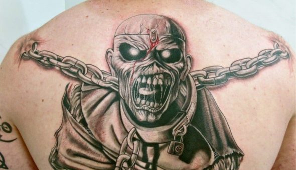 20 tatuajes brutales inspirados en «Eddie» de Iron Maiden