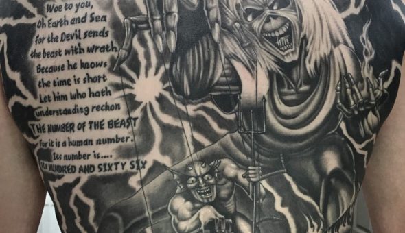 20 tatuajes brutales inspirados en «Eddie» de Iron Maiden