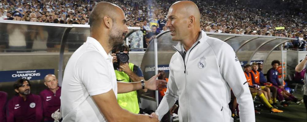 pep guardiola zinedine zidane