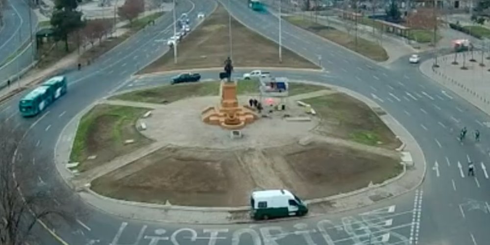 Plaza Baquedano instalación