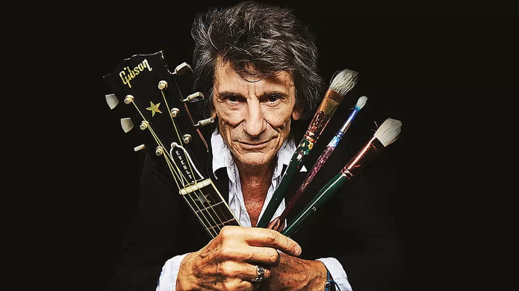 Ronnie Wood Guitarra Pinceles Web