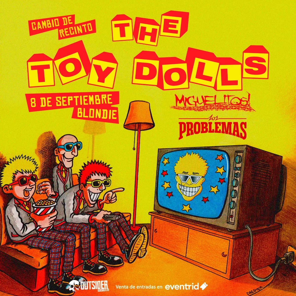 The Toy Dolls en Chile 2023 Cambian recinto y suman bandas de apertura