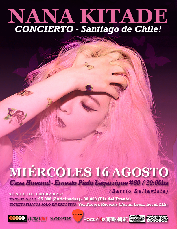 Flyer Nana Kitade Chile