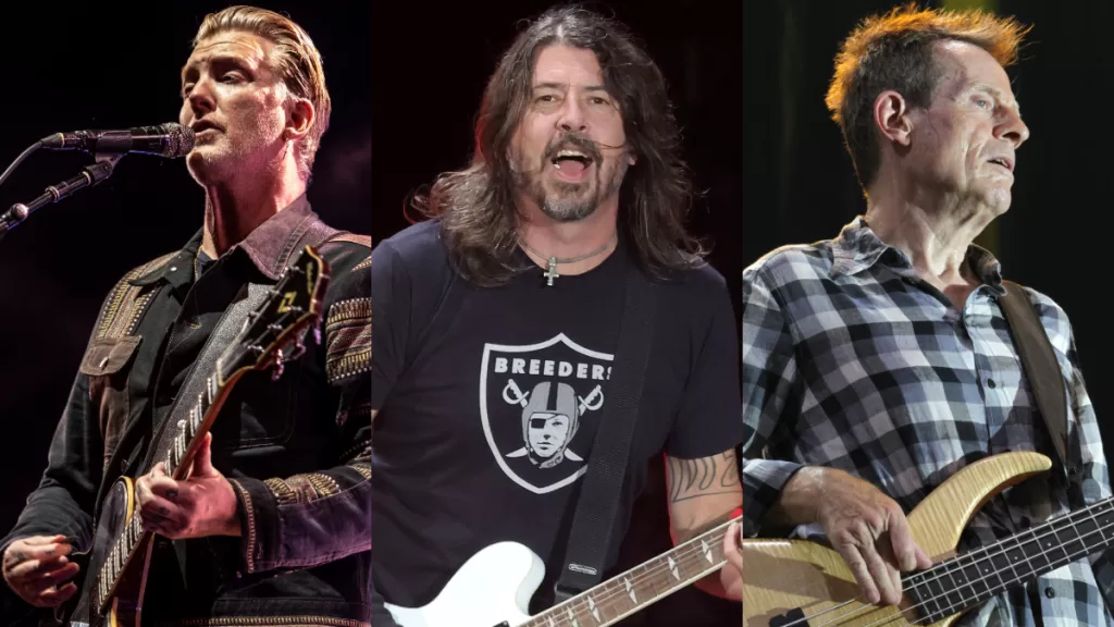 Josh Homme Dave Grohl John Paul Jones