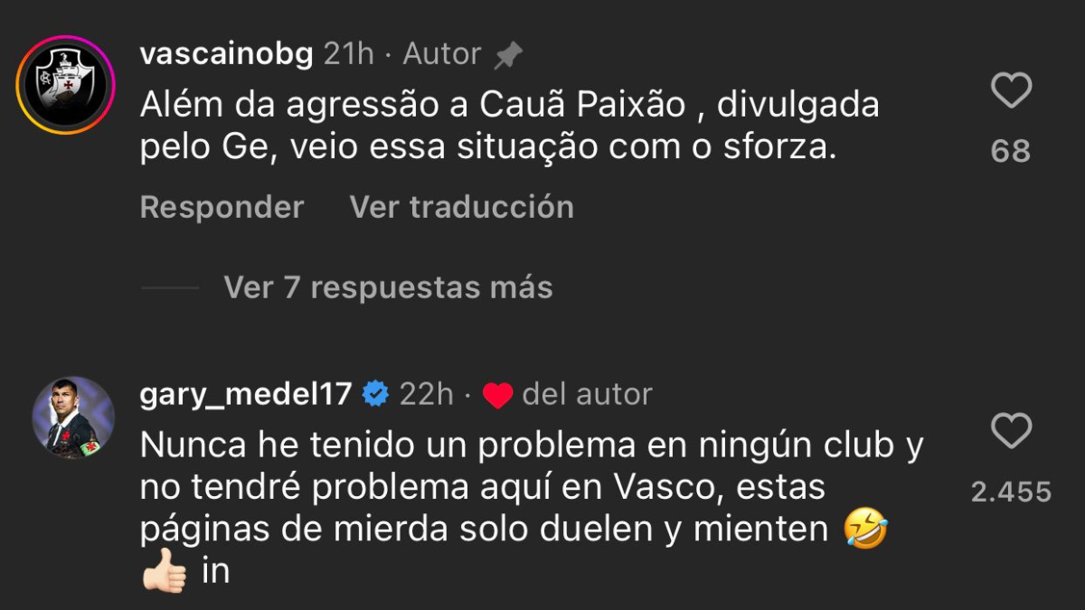 Gary Medel Comentario