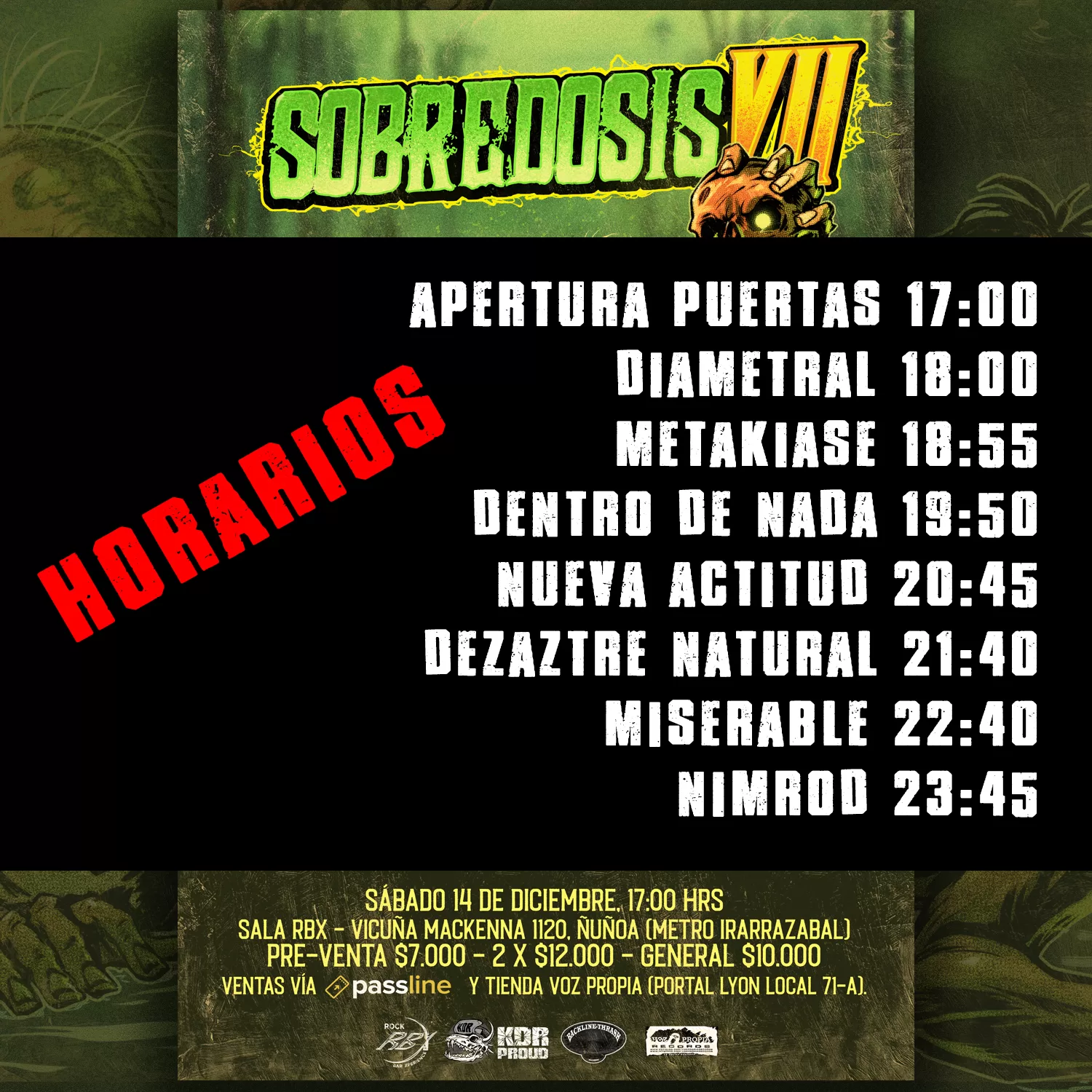 Horarios